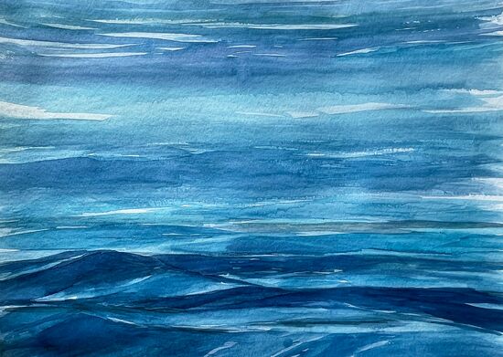 ruhige See ruhiges Wasser leichte Wellen
