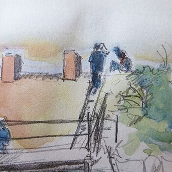 urban sketch dach decken