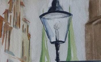 lüneburg lampe stadtszene sketch lüneburg