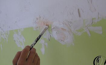 acryl auf wand