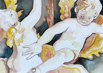 engel stillleben figuren malerei aquarell