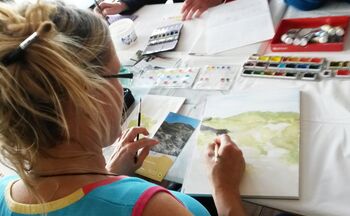 sonja jannichsen malt aquarell