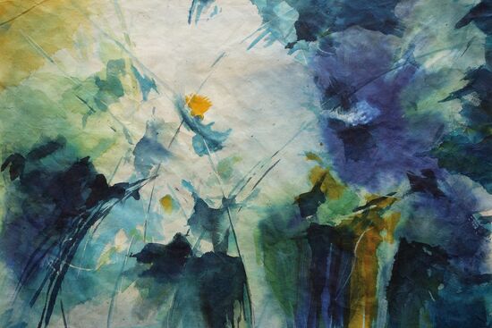 weiße margariten blume Aquarell