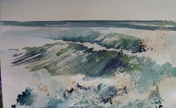 brandung aquarell