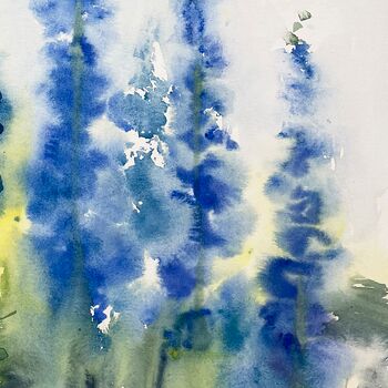 Blumenbild gemalt