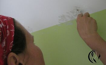 acryl auf wand