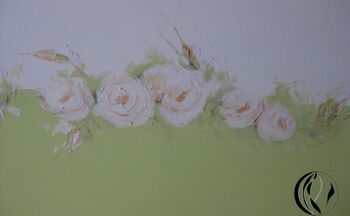 acryl auf wand gemalt