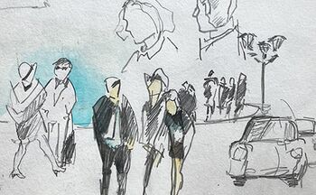 skizze von menschen sketch