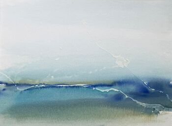 meer abstrakt malerei gemälde aquarell