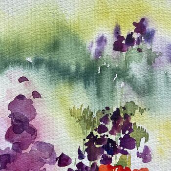 Blumenbild im Aquarell