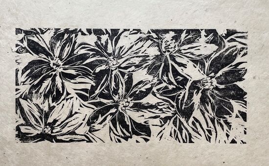 malerei druck blumen