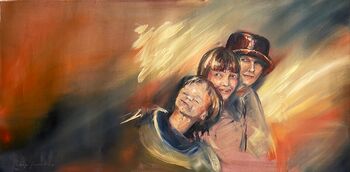 mädchen portrait gesicht öl malerei