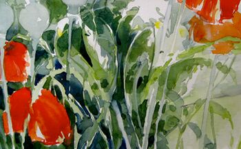 blumenbild anleitung malen