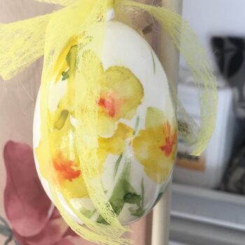 aquarell auf ei