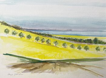 raps an der See Aquarell