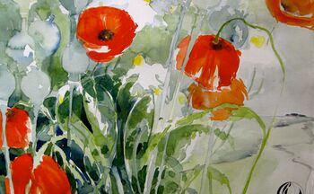 blumenbild anleitung malen