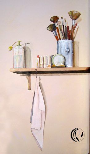 wand mit acryl gemalt