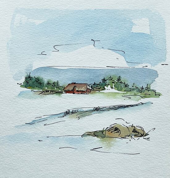 winter schnee haus landschaft